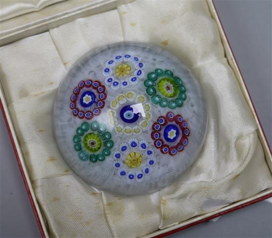 A Baccarat paperweight